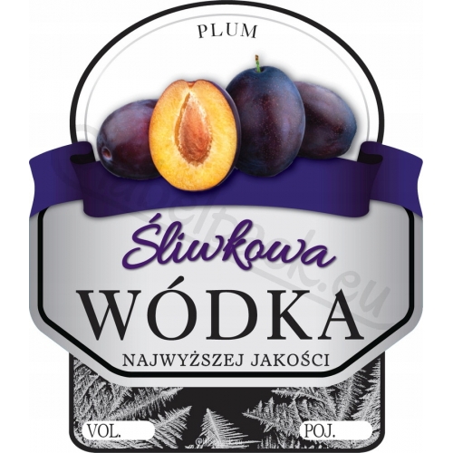 ETYKIETA 0,5L - ŚLIWKOWA 10x
