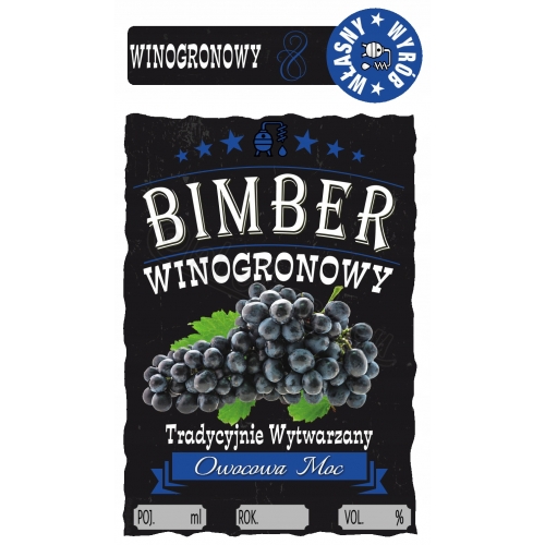 BIMBER WINOGRONOWY + banderolka 12szt