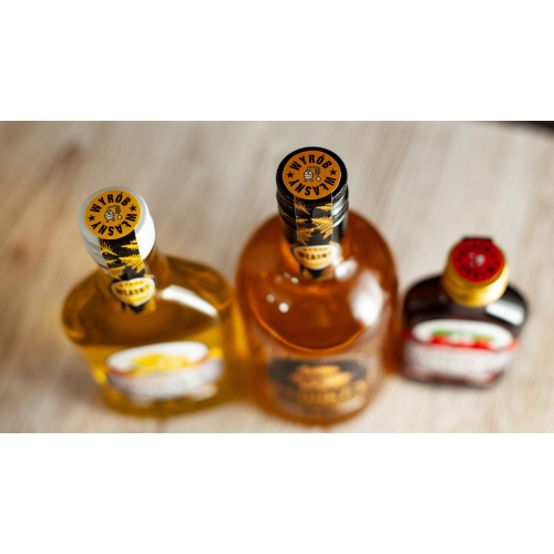 Etykieta MAŁA - WÓDKA JABŁKO, MIĘTA 16szt.  100-200-500ml