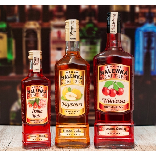 16x ETYKIETA MOSKWA 250ml - Nalewka Miętowa