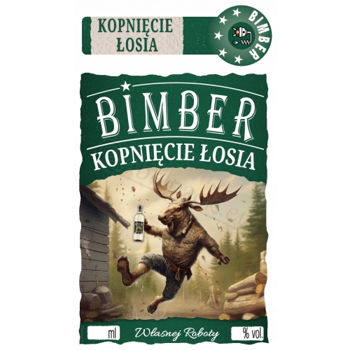 BIMBER KOPNIĘCIE ŁOSIA + banderolka 12szt