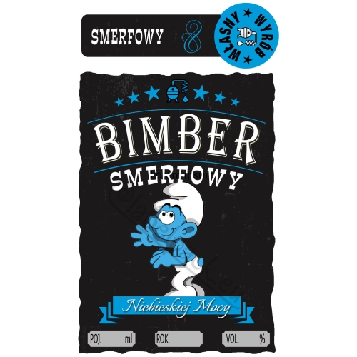 BIMBER SMERFOWY + banderolka 12szt