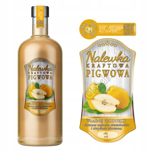 Naklejki - ETYKIETY NA NALEWKI + BANDEROLKA 12 szt.
