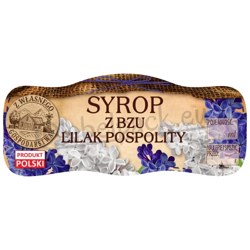 Etykiety na SYROP Z BZU - LILAK POSPOLITY, 210ml - 500ml 24szt