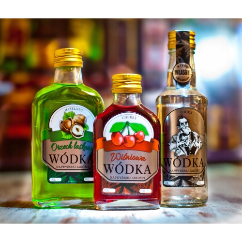 Naklejki WÓDKA SMAKOWA CZEKOLADOWA 10 szt.