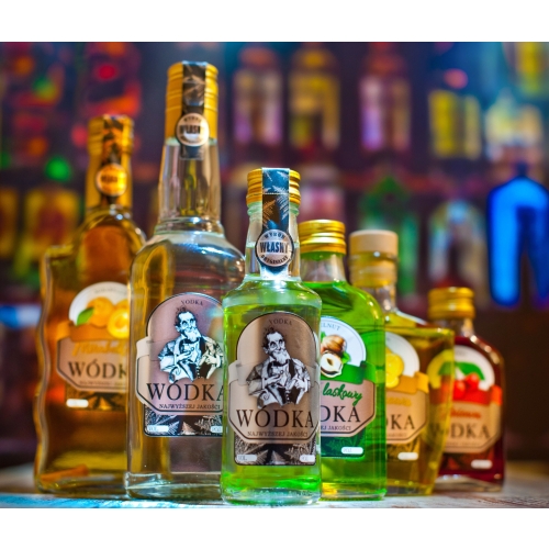 Naklejki WÓDKA SMAKOWA CZEKOLADOWA 10 szt.