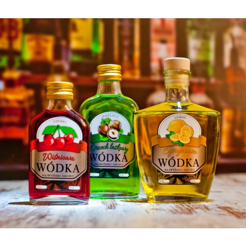 Naklejki WÓDKA SMAKOWA CZEKOLADOWA 10 szt.