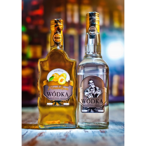 Naklejki WÓDKA SMAKOWA CZEKOLADOWA 10 szt.