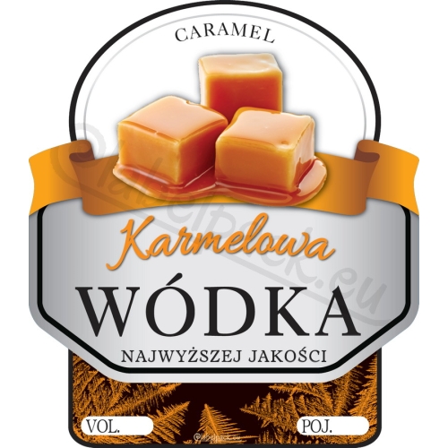 Naklejki WÓDKA SMAKOWA KARMELOWA 10 szt.