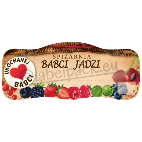 Etykiety Prezentowe DZIEŃ BABCI I DZIADKA na PRZETWORY 96szt PERSONALIZACJA