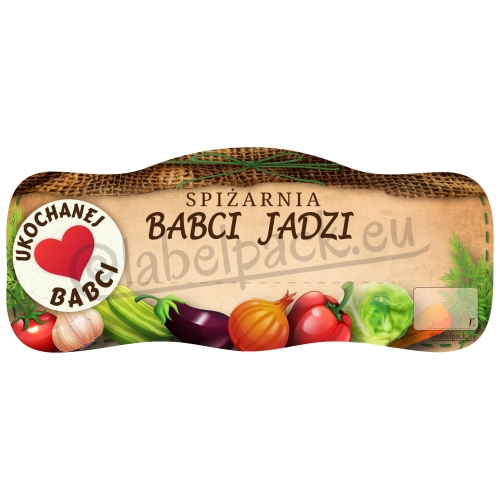 Etykiety Prezentowe DZIEŃ BABCI I DZIADKA na PRZETWORY 96szt PERSONALIZACJA