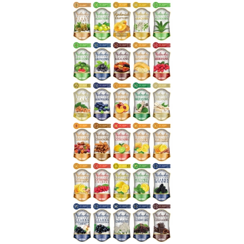 Naklejki - ETYKIETY NA NALEWKI 200ml + BANDEROLKA 10 szt.