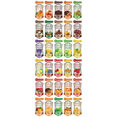 Naklejki - ETYKIETY NA NALEWKI 200ml + BANDEROLKA 10 szt.