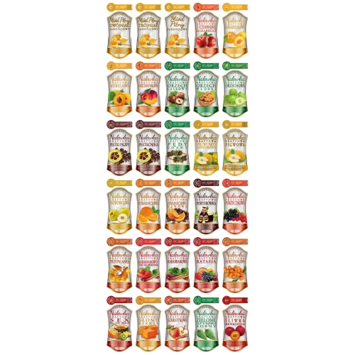 Naklejki - ETYKIETY NA NALEWKI 200ml + BANDEROLKA 10 szt.