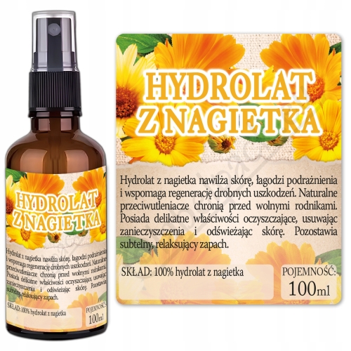 Etykiety na HYDROLAT Z NAGIETKA - 30 szt. butelka 100ml