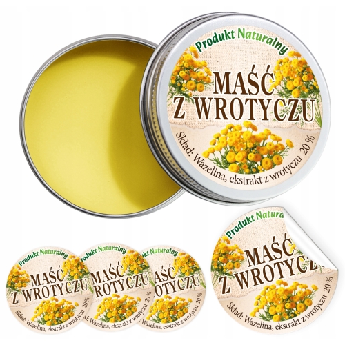 Etykiety na MAŚĆ Z WROTYCZU - 48 szt. fi46