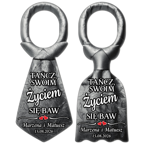 ZAWIESZKI na alkohol, Wódkę Weselną 50szt. PERSONALIZACJA - WIERSZYKI