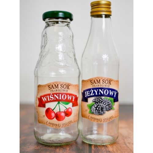 KOMPOT BRZOSKWINIOWY - Etykieta, naklejka 10x