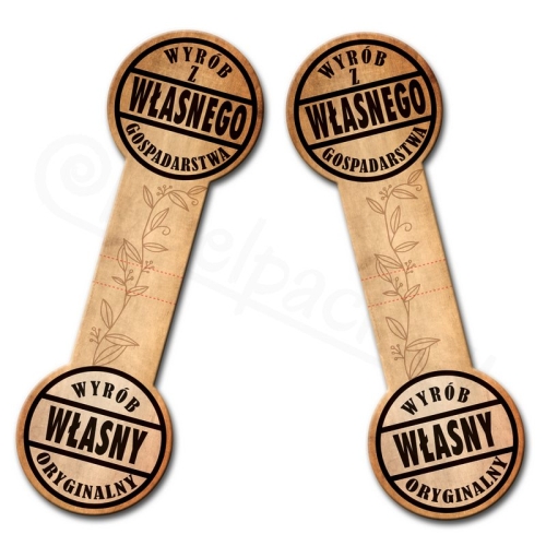 WIŚNIA W SYROPIE - Etykieta, naklejka 10x