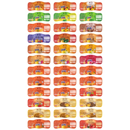 Etykiety na MIÓD / Naklejki na miód 100szt.