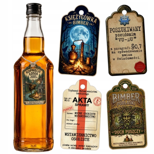 ZAWIESZKI na BUTELKI, SŁOIKI, FOLK, ŁOWICKIE, ZAKOPIAŃSKIE - PERSONALIZ.