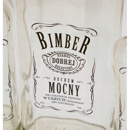 BIMBER 20x Etykieta biała
